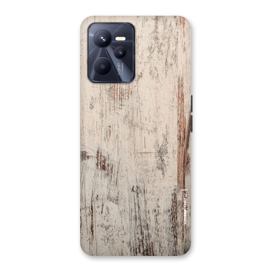Rugged Wooden Texture Back Case for Realme C35