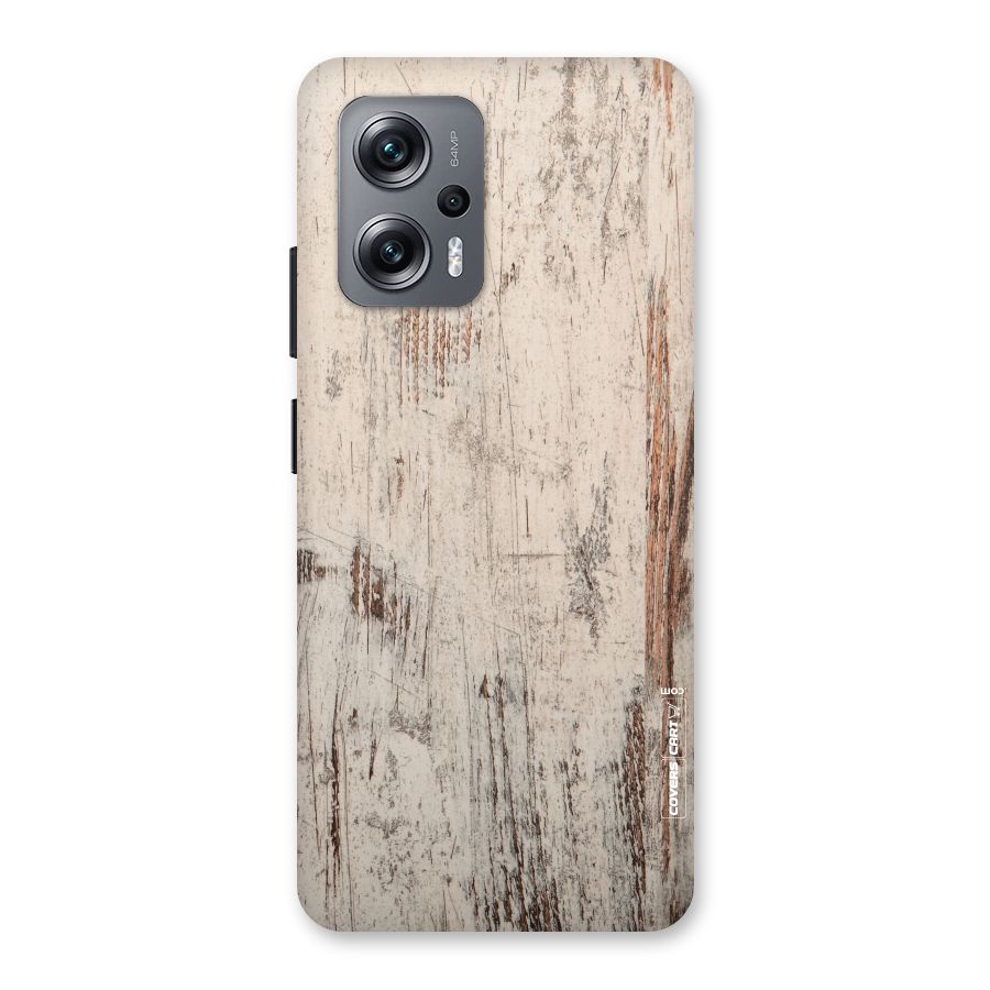 Rugged Wooden Texture Back Case for Redmi K50i