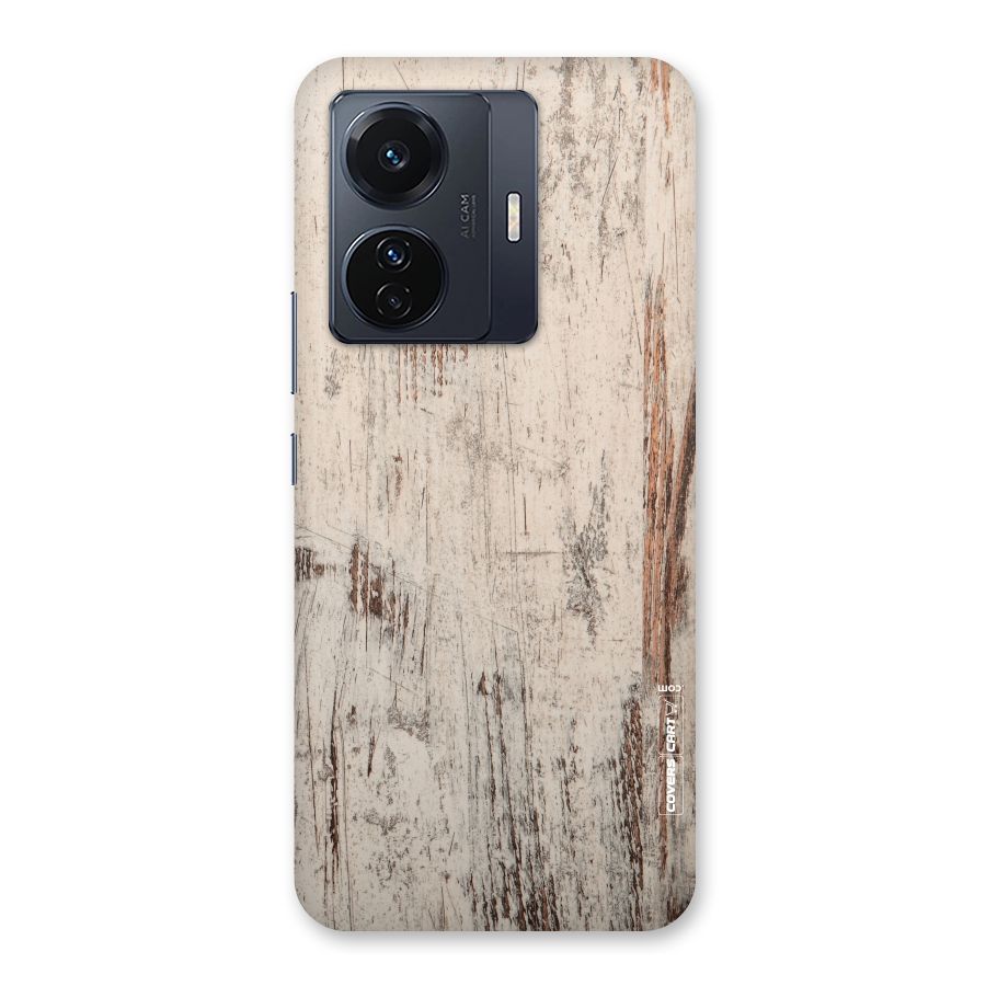 Rugged Wooden Texture Back Case for Vivo T1 Pro