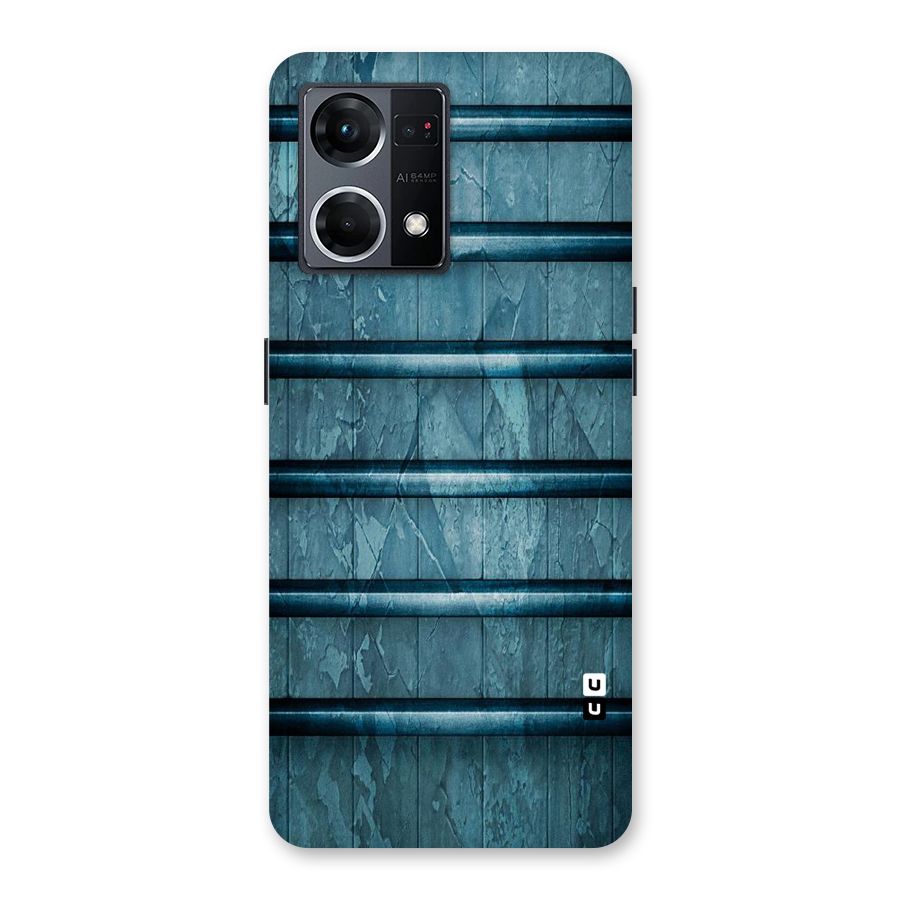 Rustic Blue Shelf Glass Back Case for Oppo F21 Pro 5G