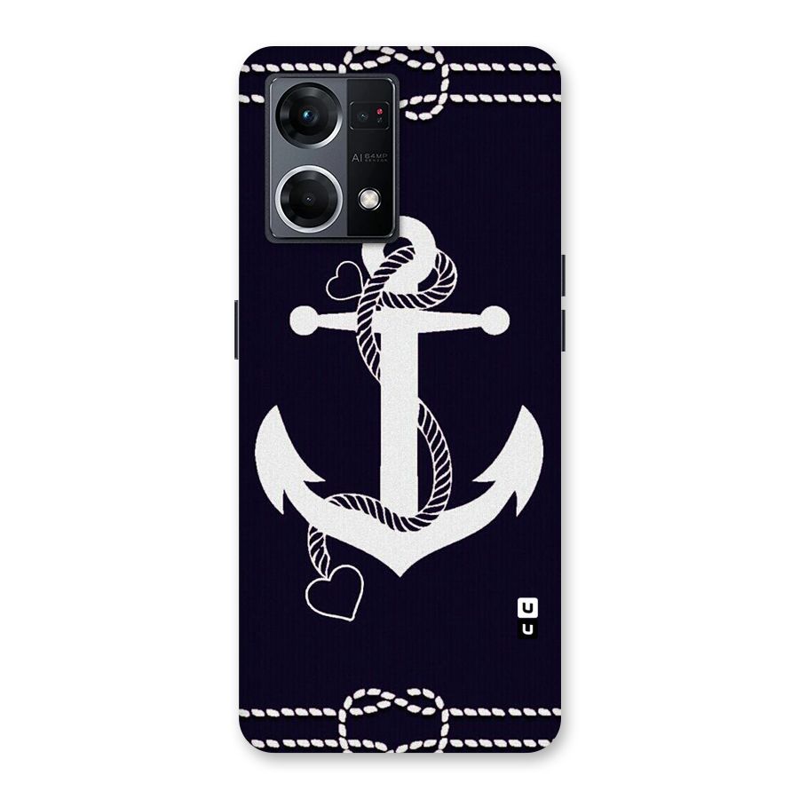 Sail Anchor Glass Back Case for Oppo F21 Pro 5G