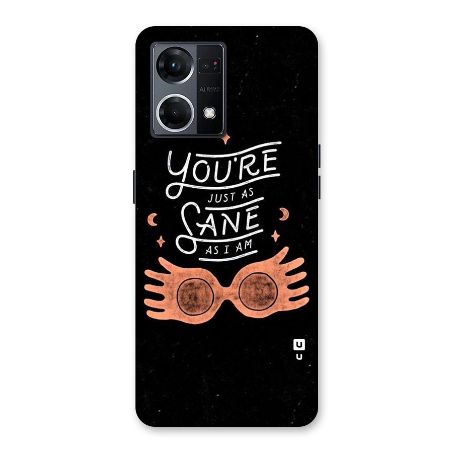 Sane As I Glass Back Case for Oppo F21 Pro 5G