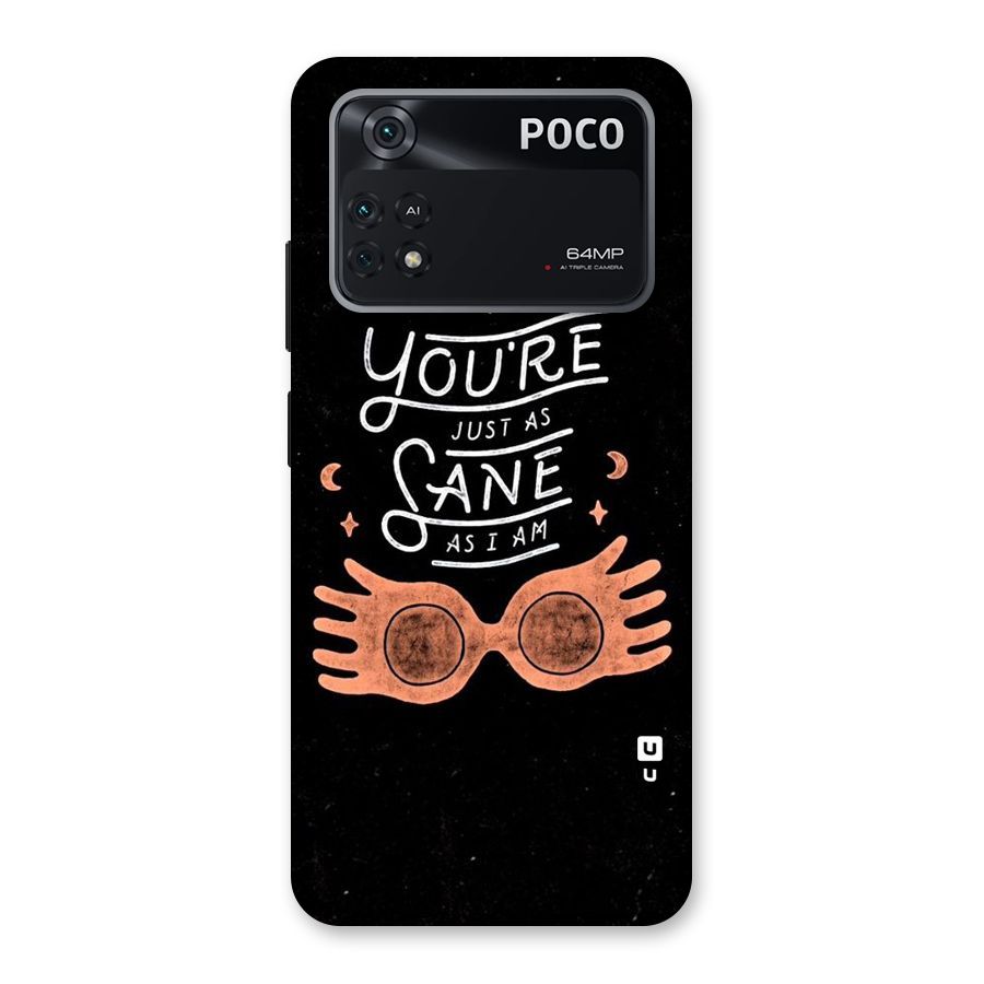 Sane As I Back Case for Poco M4 Pro 4G
