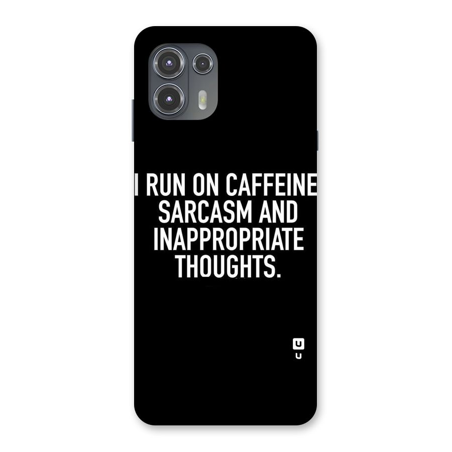 Sarcasm And Caffeine Back Case for Motorola Edge 20 Fusion