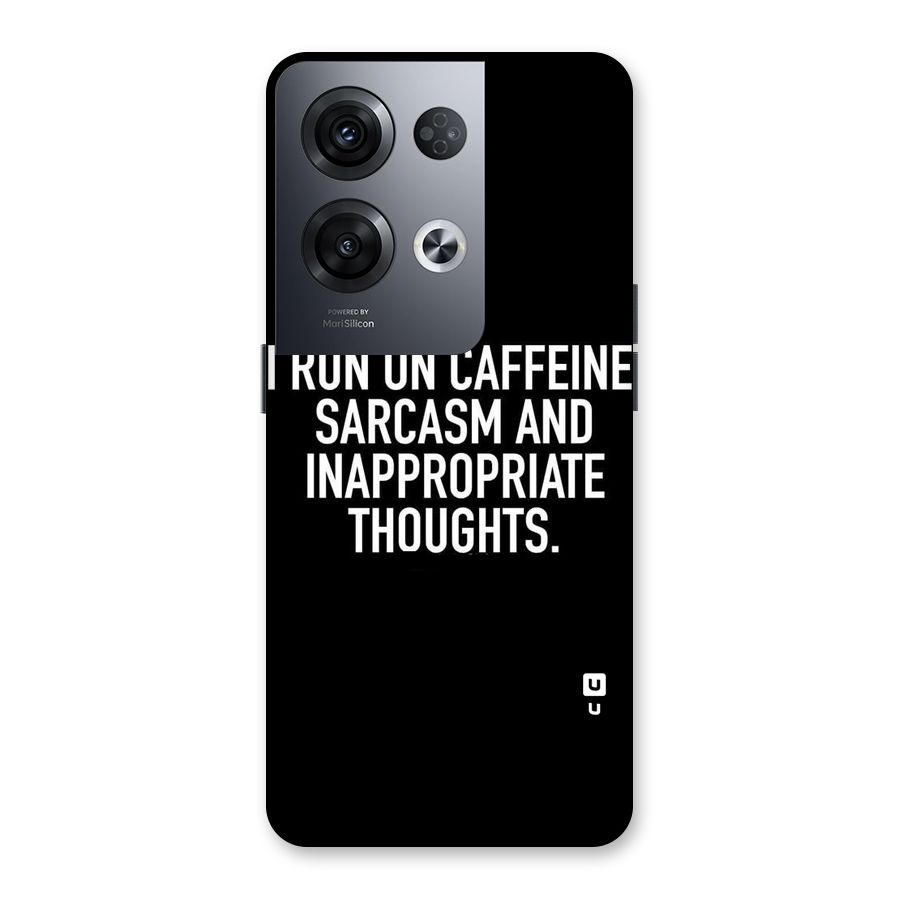Sarcasm And Caffeine Back Case for Oppo Reno8 Pro 5G