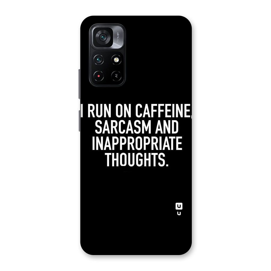 Sarcasm And Caffeine Back Case for Poco M4 Pro 5G