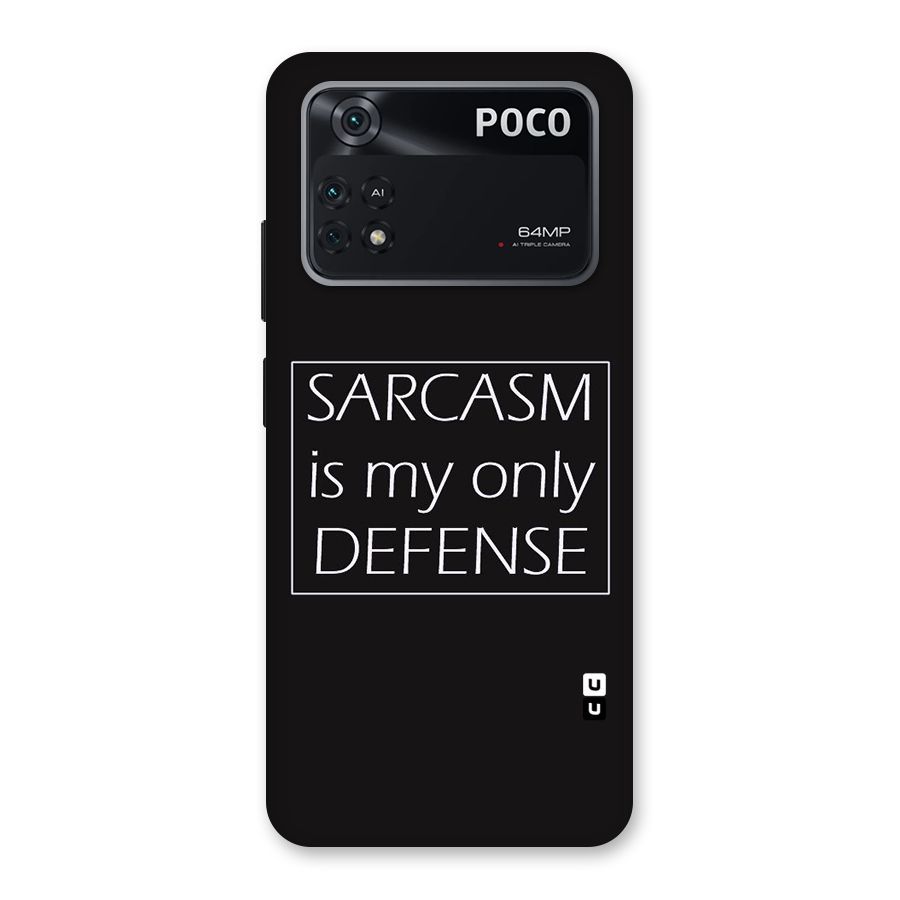 Sarcasm Defence Back Case for Poco M4 Pro 4G