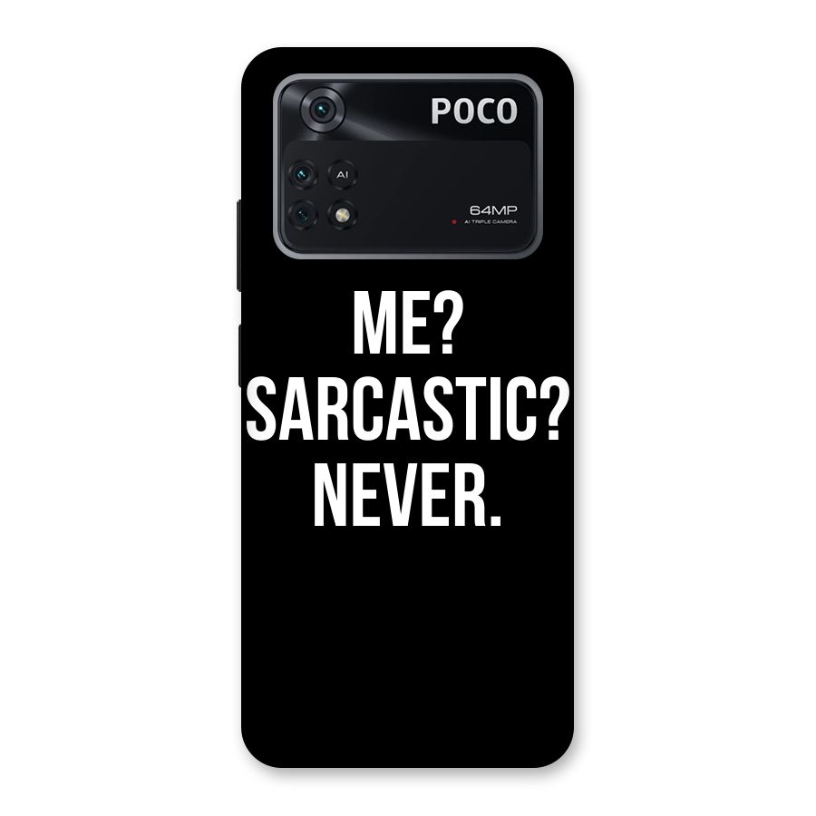 Sarcastic Quote Back Case for Poco M4 Pro 4G