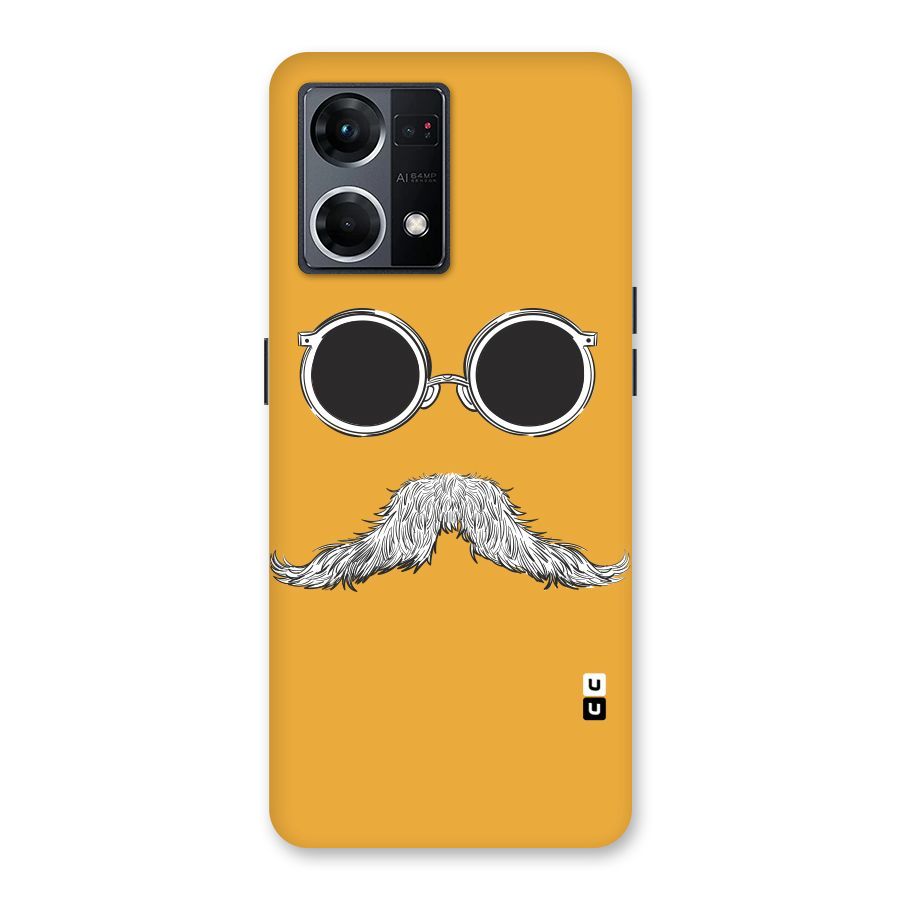Sassy Mustache Glass Back Case for Oppo F21 Pro 5G