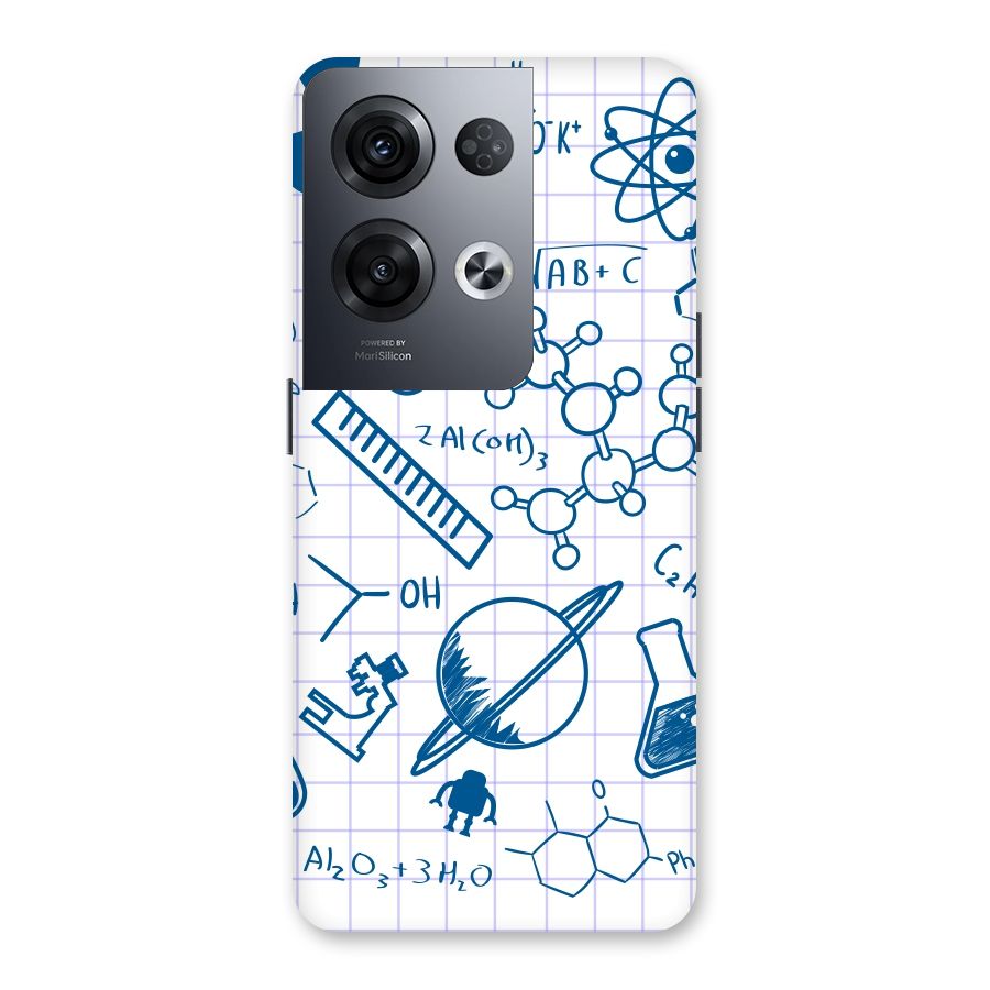 Science Notebook Back Case for Oppo Reno8 Pro 5G