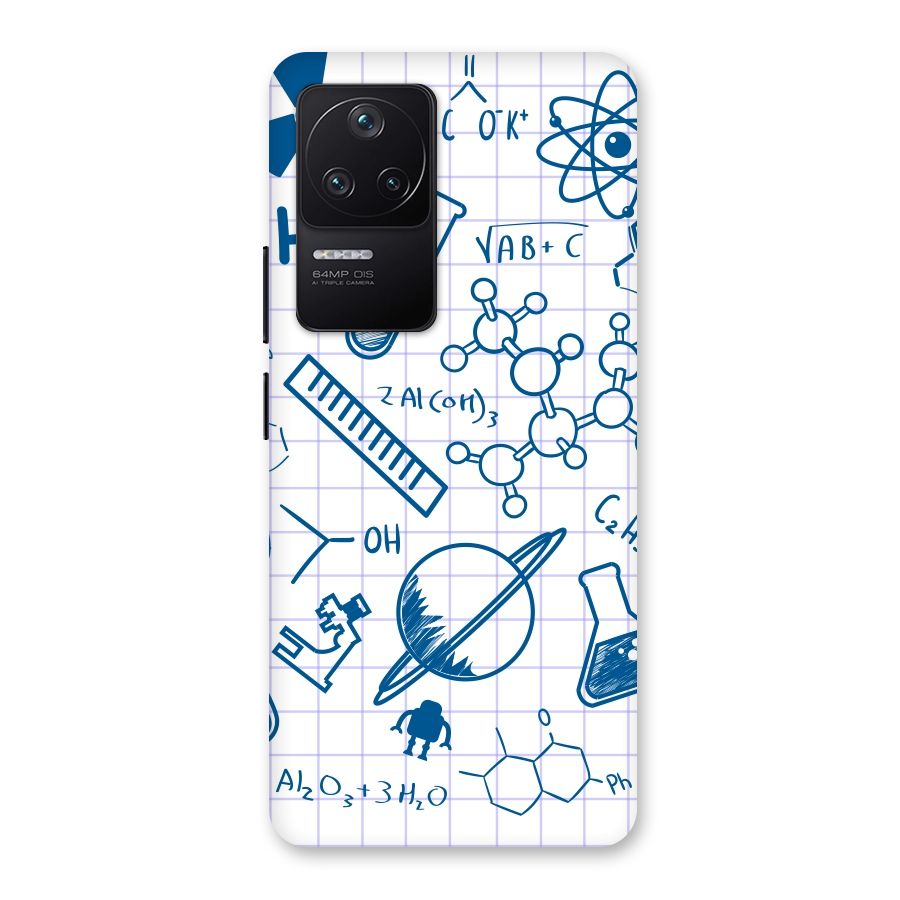 Science Notebook Back Case for Poco F4 5G