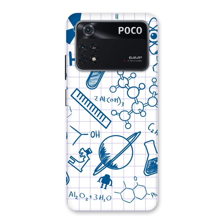 Science Notebook Back Case for Poco M4 Pro 4G
