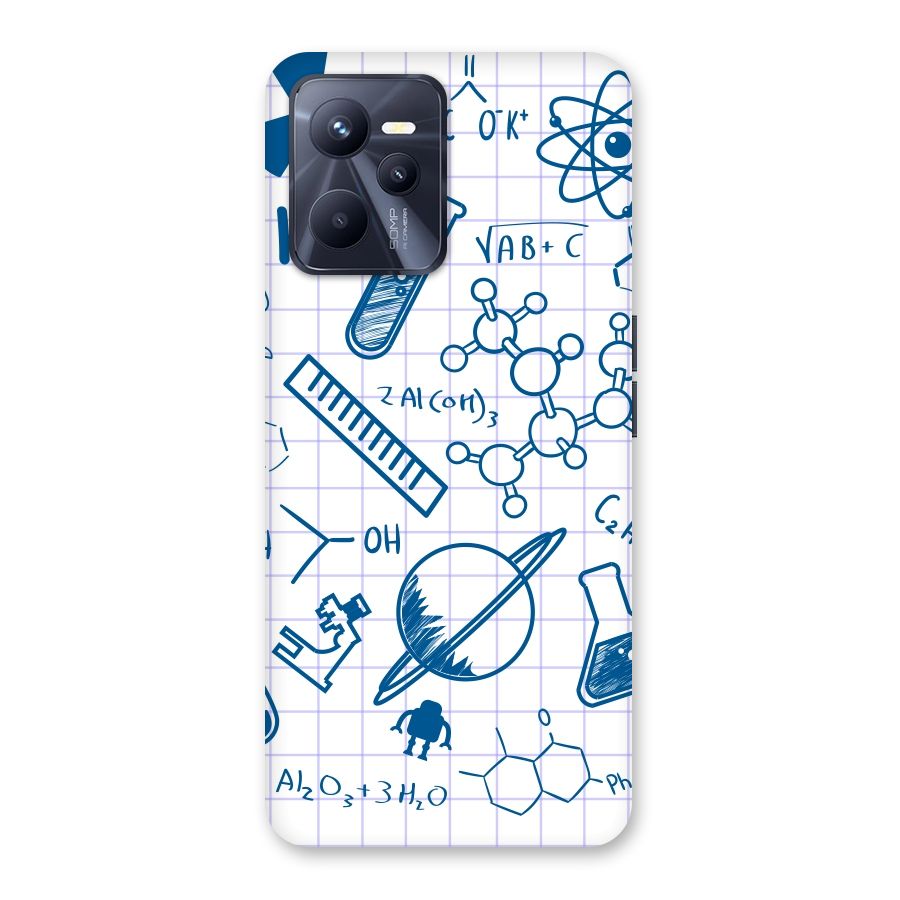 Science Notebook Back Case for Realme C35