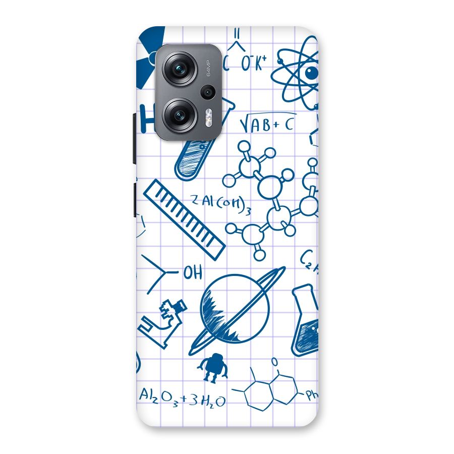 Science Notebook Back Case for Redmi K50i