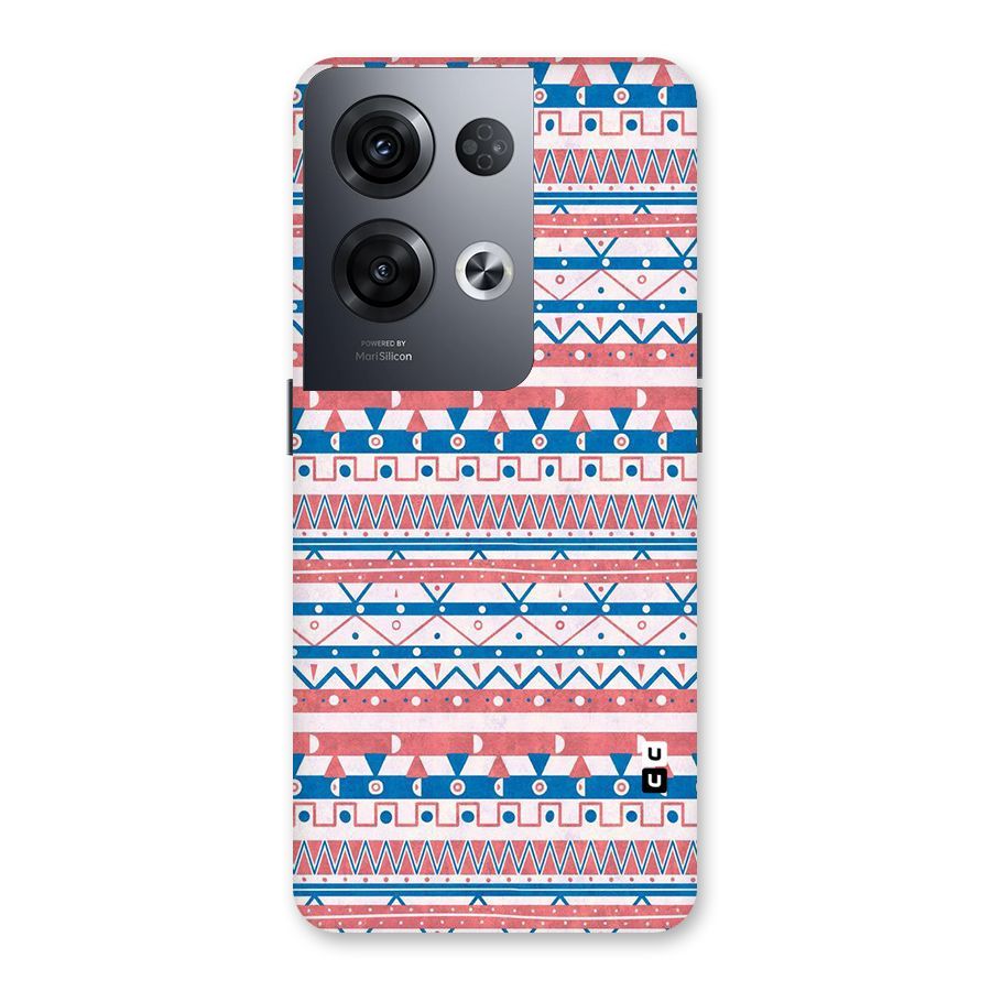 Seamless Ethnic Pattern Back Case for Oppo Reno8 Pro 5G