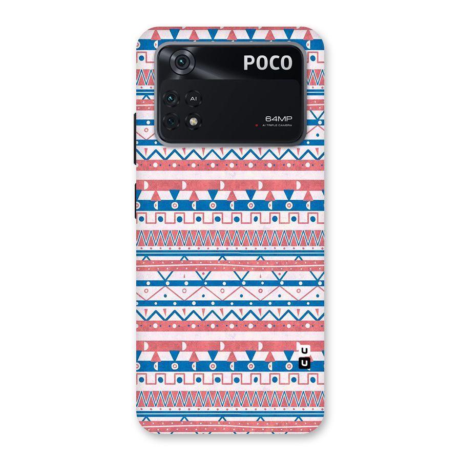 Seamless Ethnic Pattern Back Case for Poco M4 Pro 4G
