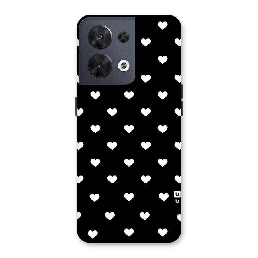 Seamless Hearts Pattern Back Case for Oppo Reno8 5G