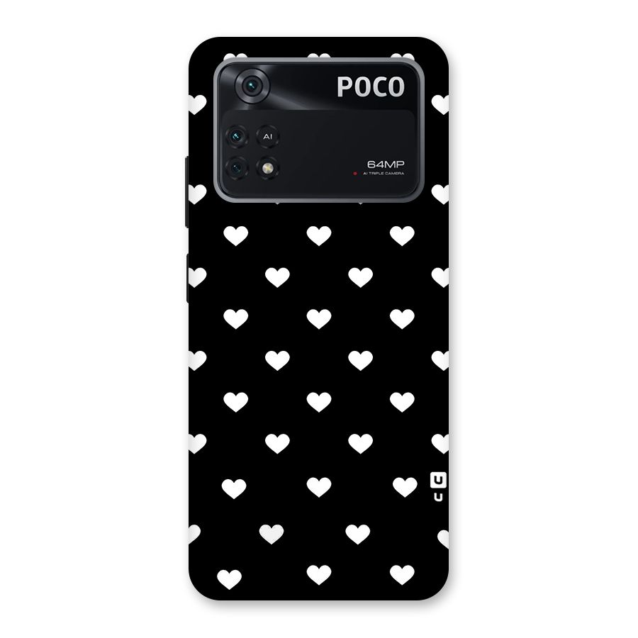 Seamless Hearts Pattern Back Case for Poco M4 Pro 4G