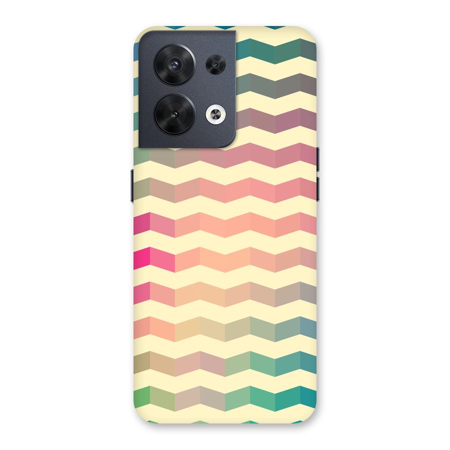 Seamless ZigZag Design Back Case for Oppo Reno8 5G