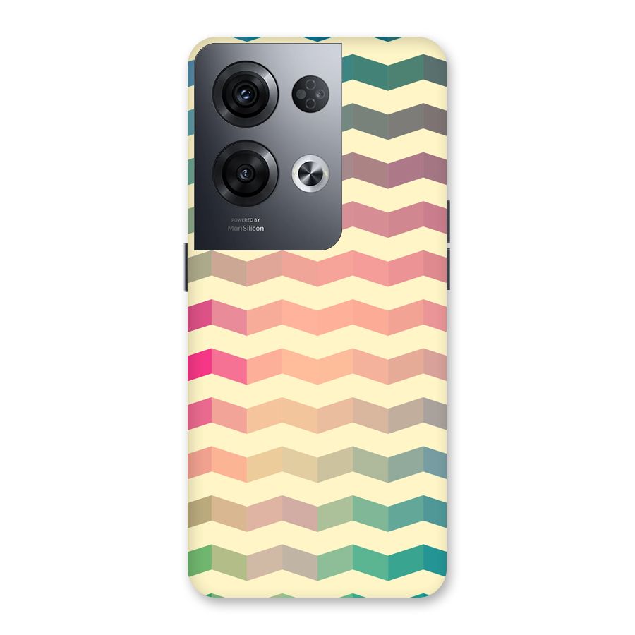 Seamless ZigZag Design Back Case for Oppo Reno8 Pro 5G