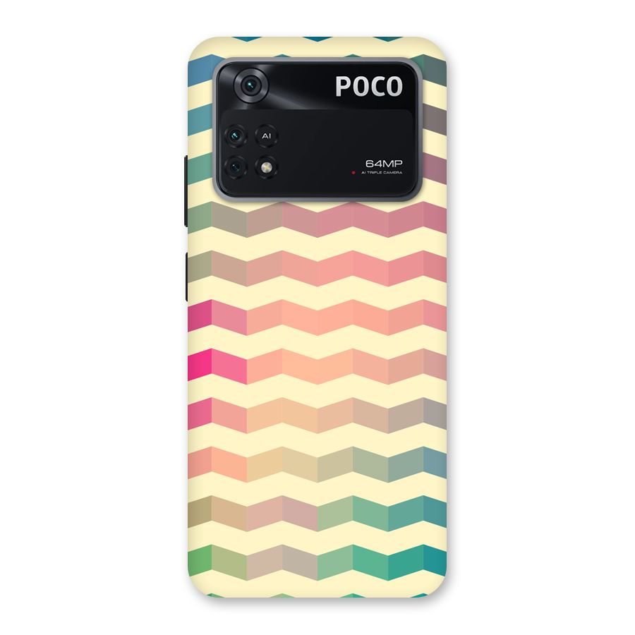 Seamless ZigZag Design Back Case for Poco M4 Pro 4G