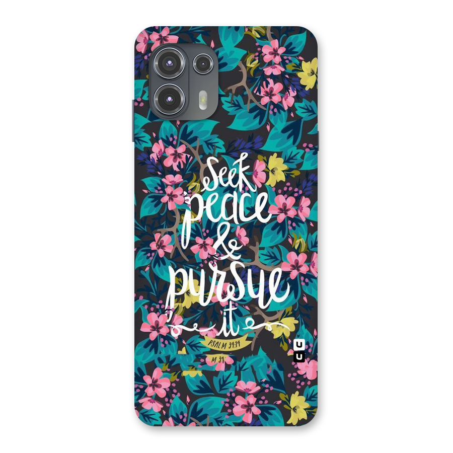 Seek Peace Back Case for Motorola Edge 20 Fusion
