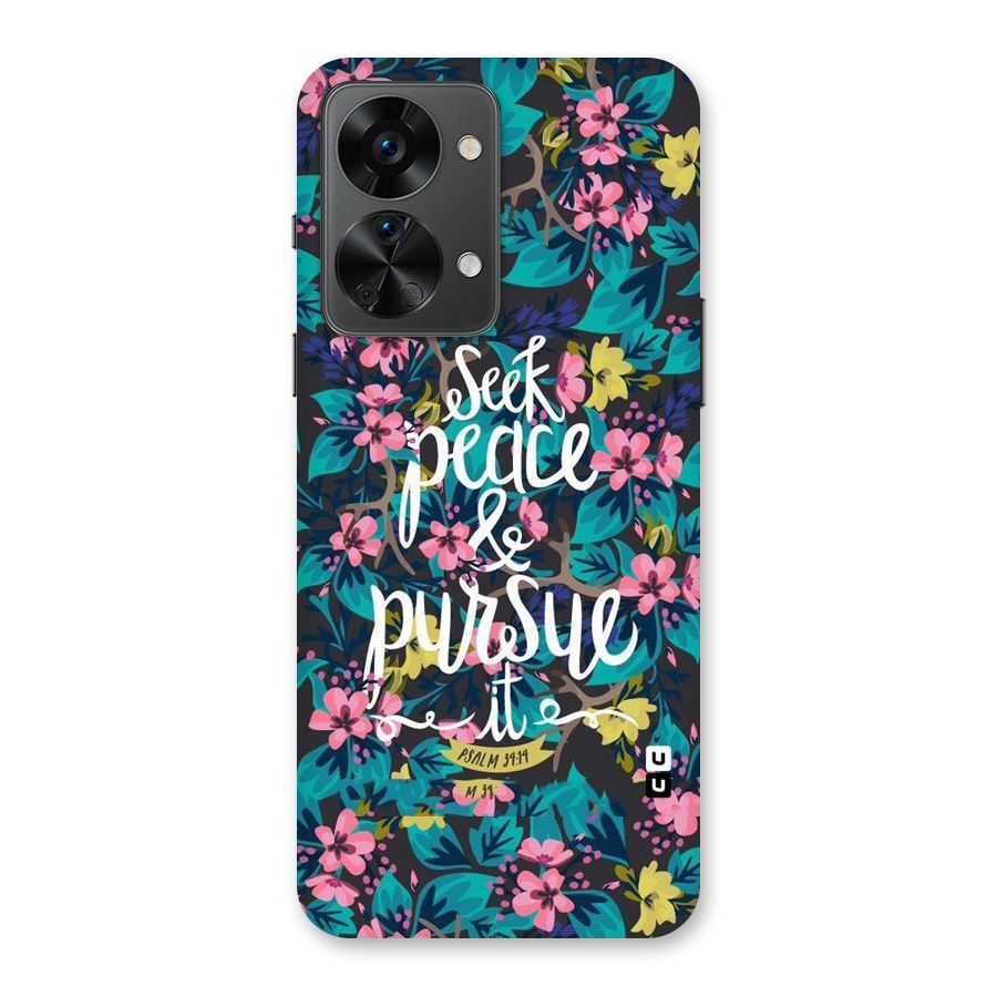 Seek Peace Back Case for OnePlus Nord 2T