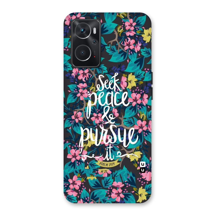 Seek Peace Back Case for Oppo K10 4G