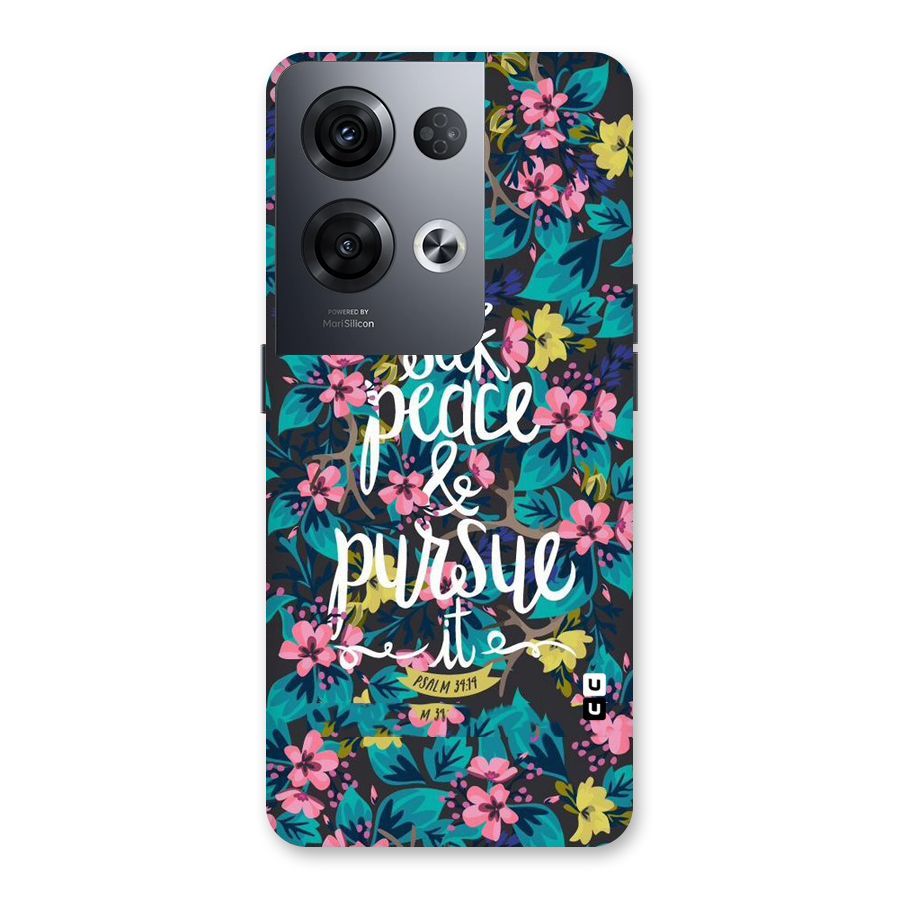 Seek Peace Back Case for Oppo Reno8 Pro 5G