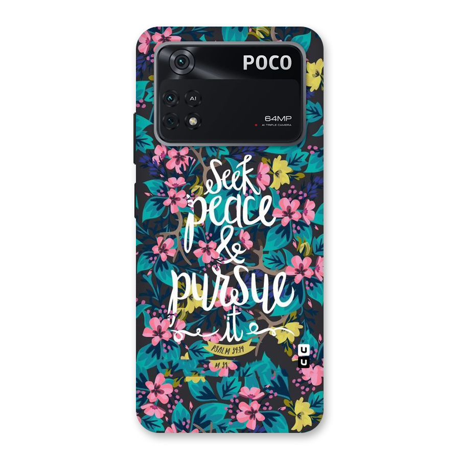 Seek Peace Back Case for Poco M4 Pro 4G