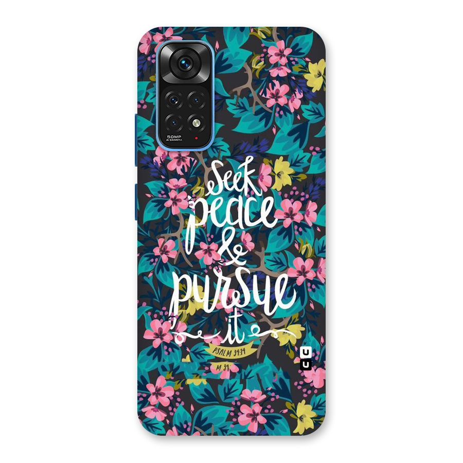 Seek Peace Back Case for Redmi Note 11S