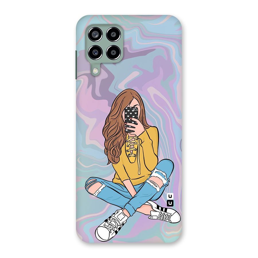 Selfie Girl Illustration Back Case for Galaxy M33