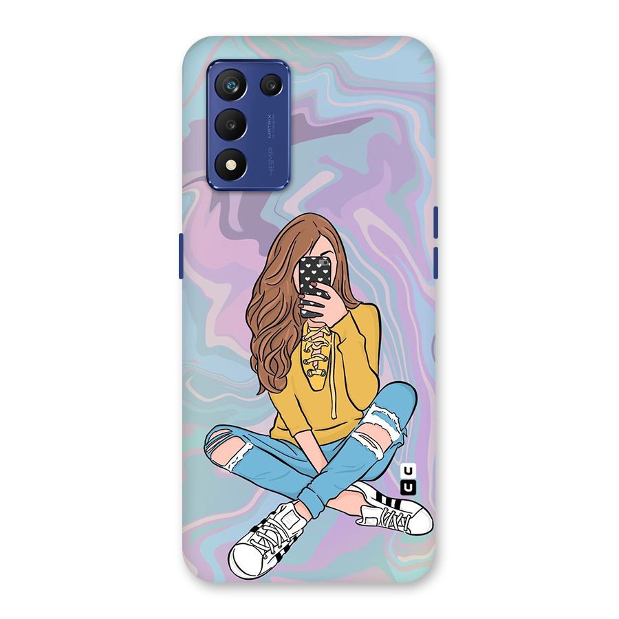 Selfie Girl Illustration Back Case for Realme 9 5G Speed
