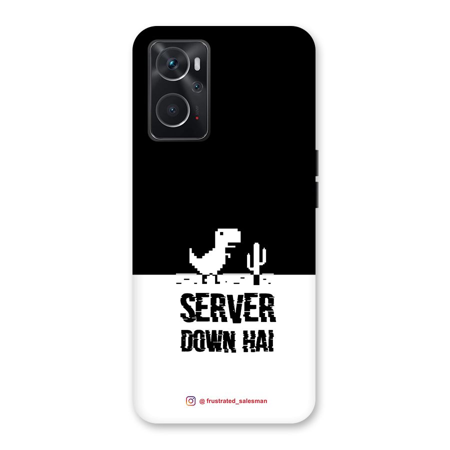 Server Down Hai Black Back Case for Oppo K10 4G