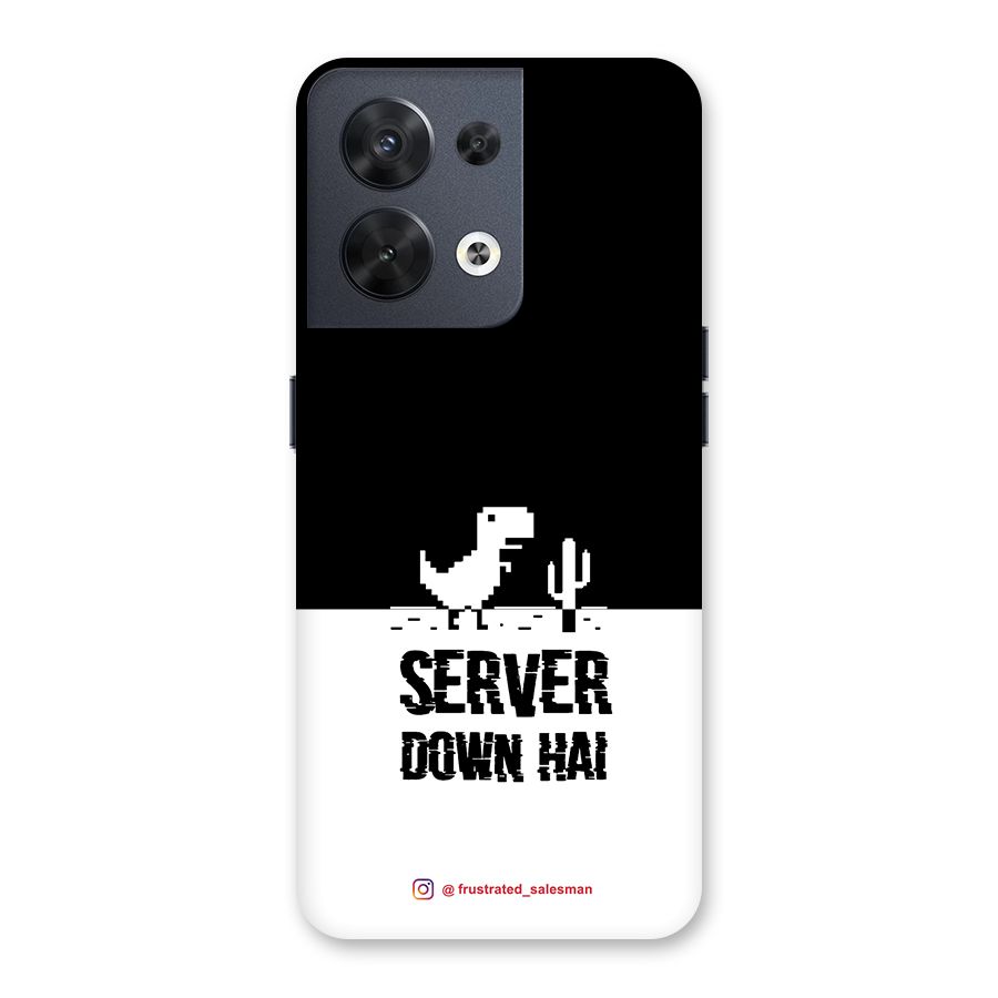 Server Down Hai Black Back Case for Oppo Reno8 5G