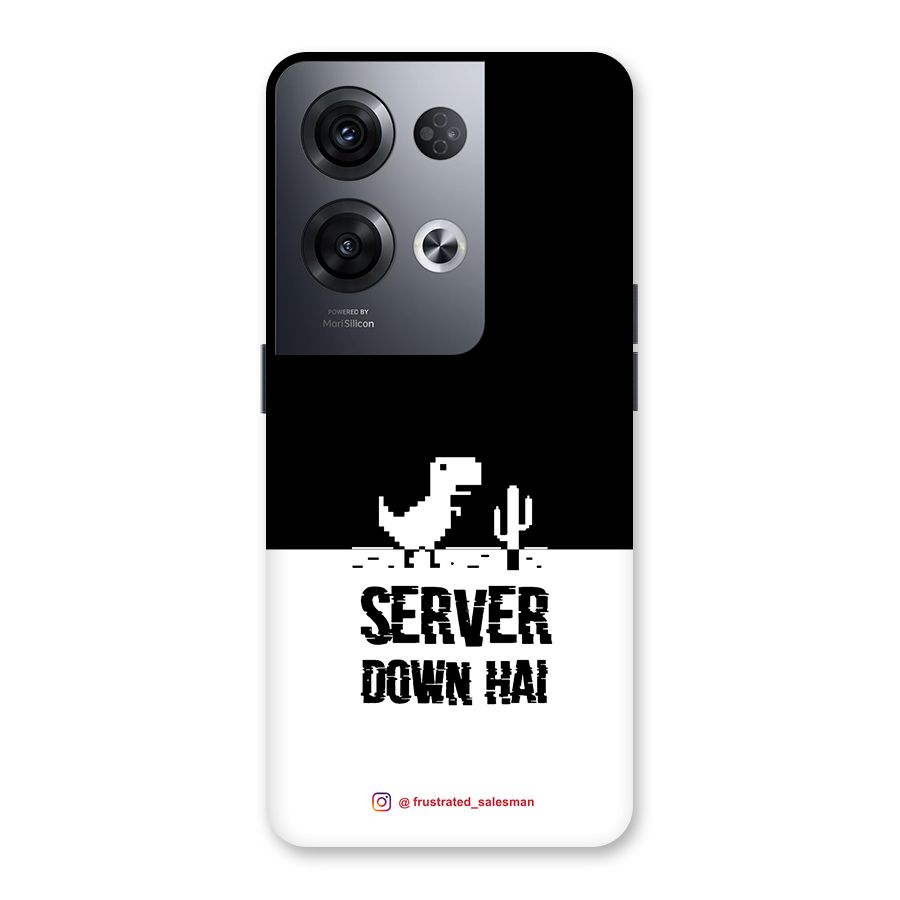 Server Down Hai Black Back Case for Oppo Reno8 Pro 5G