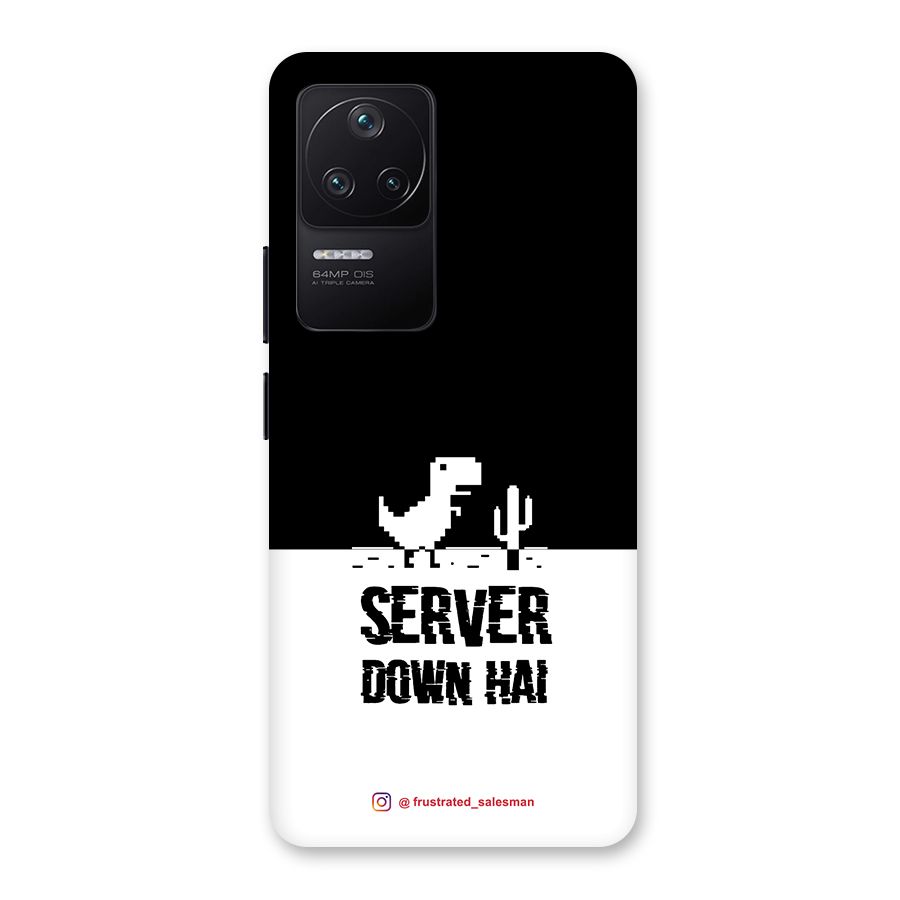 Server Down Hai Black Back Case for Poco F4 5G
