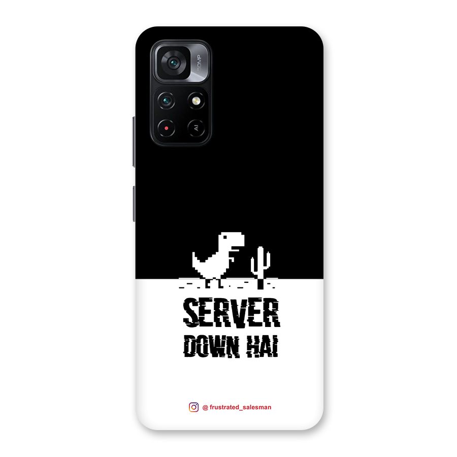 Server Down Hai Black Back Case for Poco M4 Pro 5G