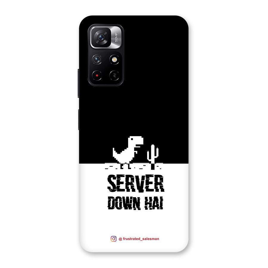 Server Down Hai Black Back Case for Redmi Note 11T 5G