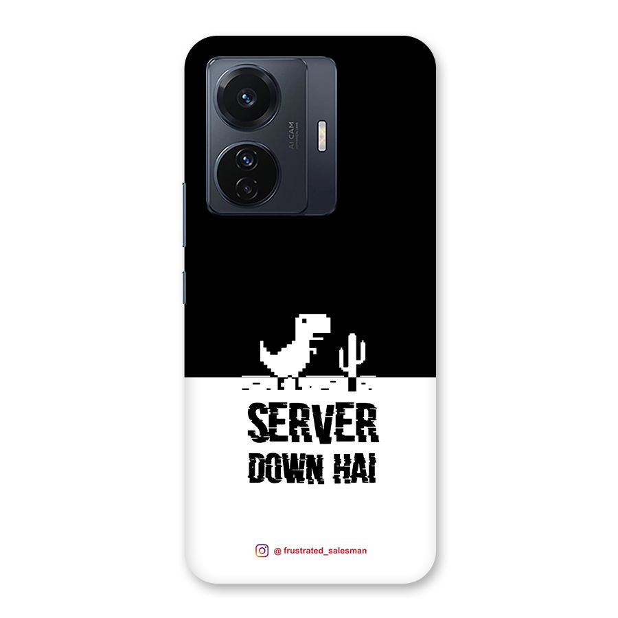 Server Down Hai Black Back Case for Vivo T1 Pro