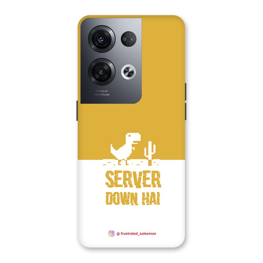 Server Down Hai Mustard Yellow Back Case for Oppo Reno8 Pro 5G