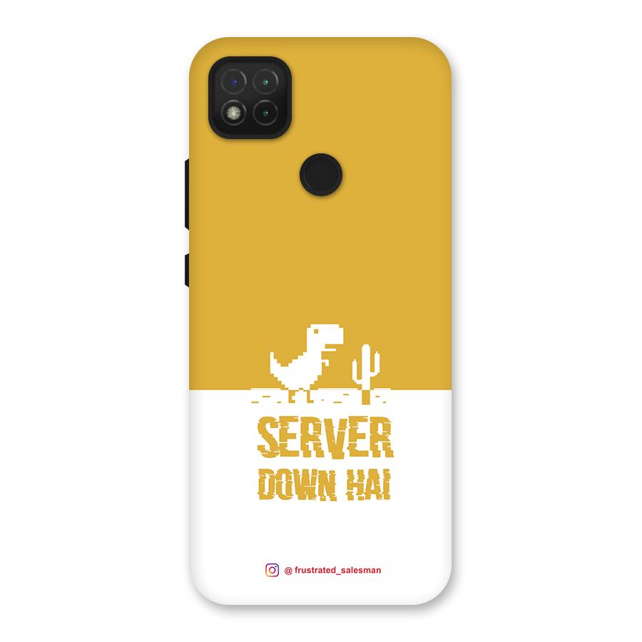 Server Down Hai Mustard Yellow Back Case for Redmi 9 Activ