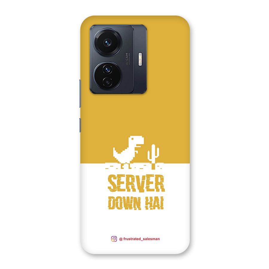 Server Down Hai Mustard Yellow Back Case for Vivo T1 Pro