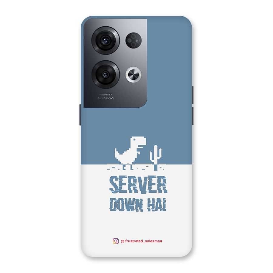 Server Down Hai SteelBlue Back Case for Oppo Reno8 Pro 5G