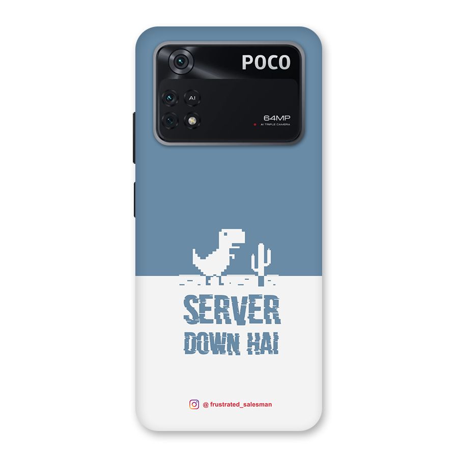 Server Down Hai SteelBlue Back Case for Poco M4 Pro 4G