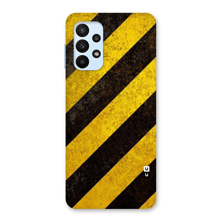 Shaded Yellow Stripes Back Case for Galaxy A23