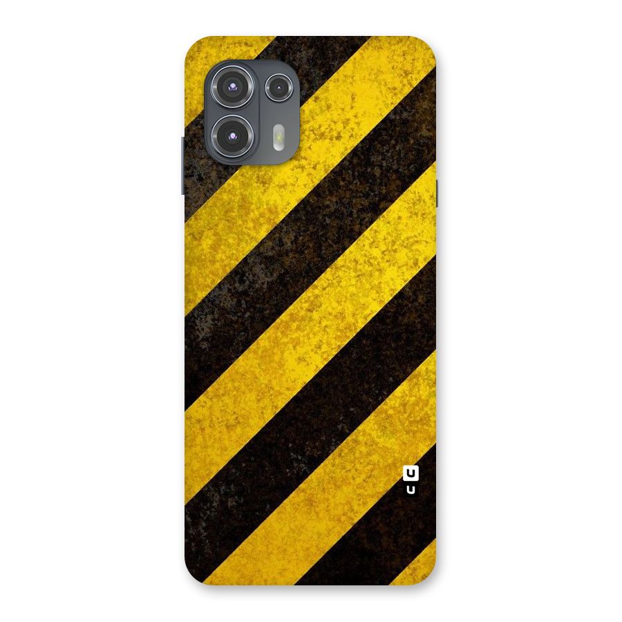Shaded Yellow Stripes Back Case for Motorola Edge 20 Fusion