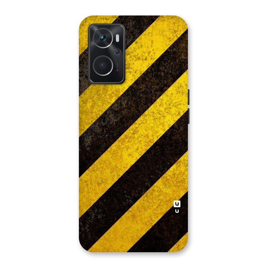Shaded Yellow Stripes Back Case for Oppo K10 4G