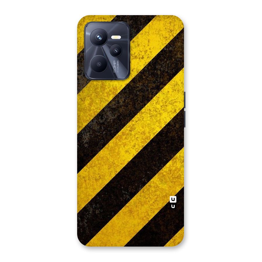 Shaded Yellow Stripes Back Case for Realme C35