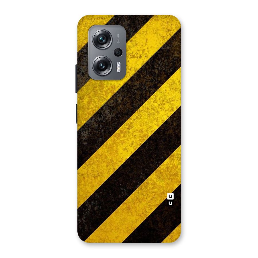 Shaded Yellow Stripes Back Case for Redmi K50i